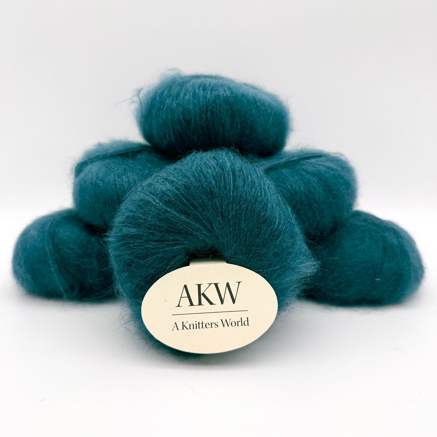Mohair Sport garn i farven Teal – Superkid Mohair og silke fra A Knitters World